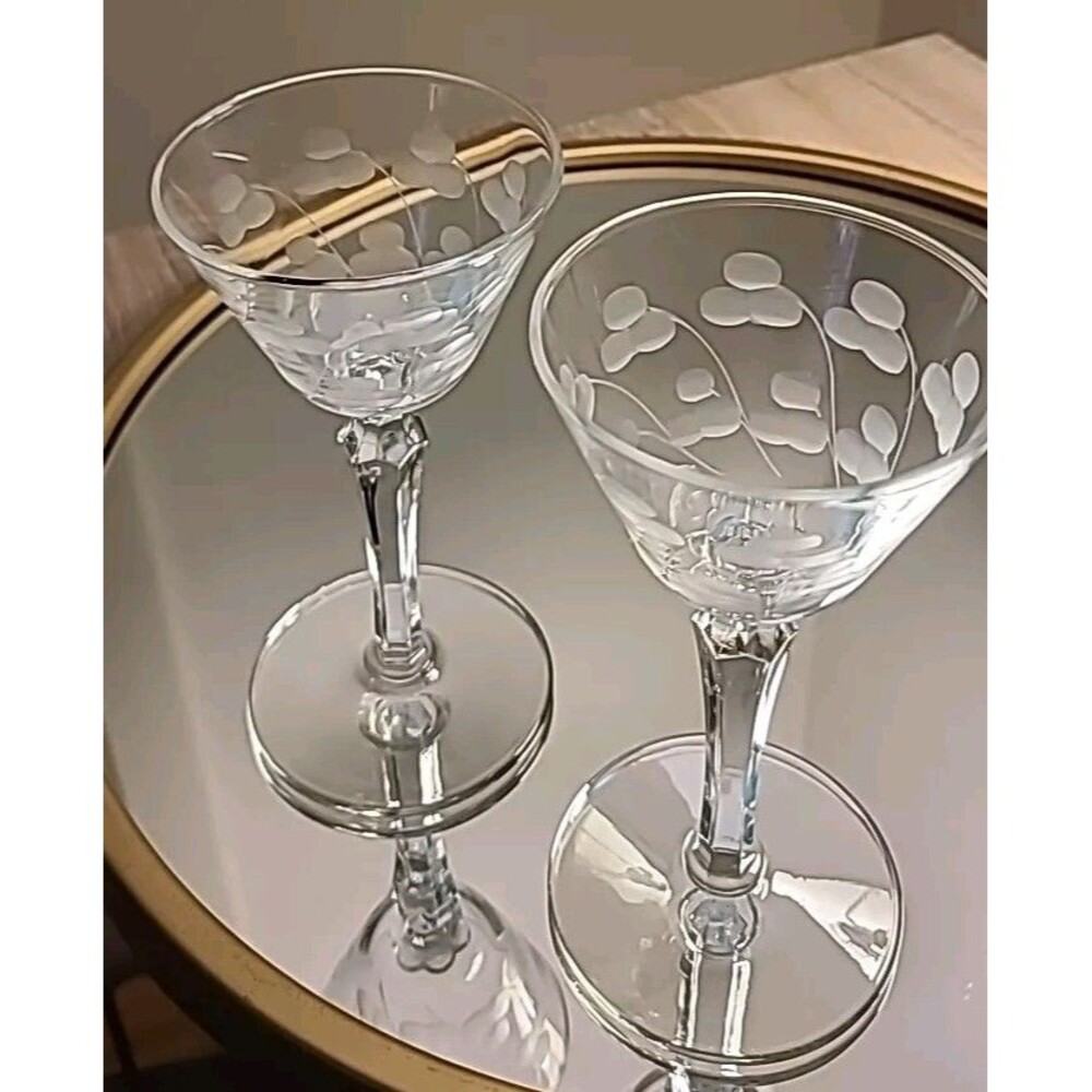2*Libbey Glass Company *Jenny*3oz* Champagne Sherbet Glasses*323341